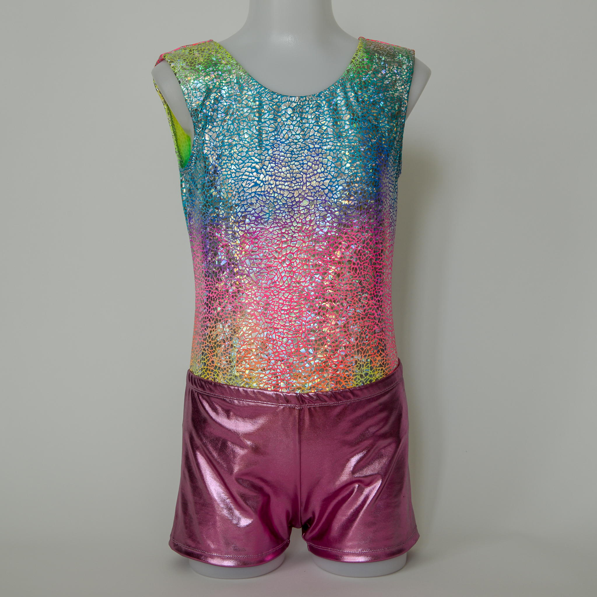 Rainbow Mermaid Scale Leotard