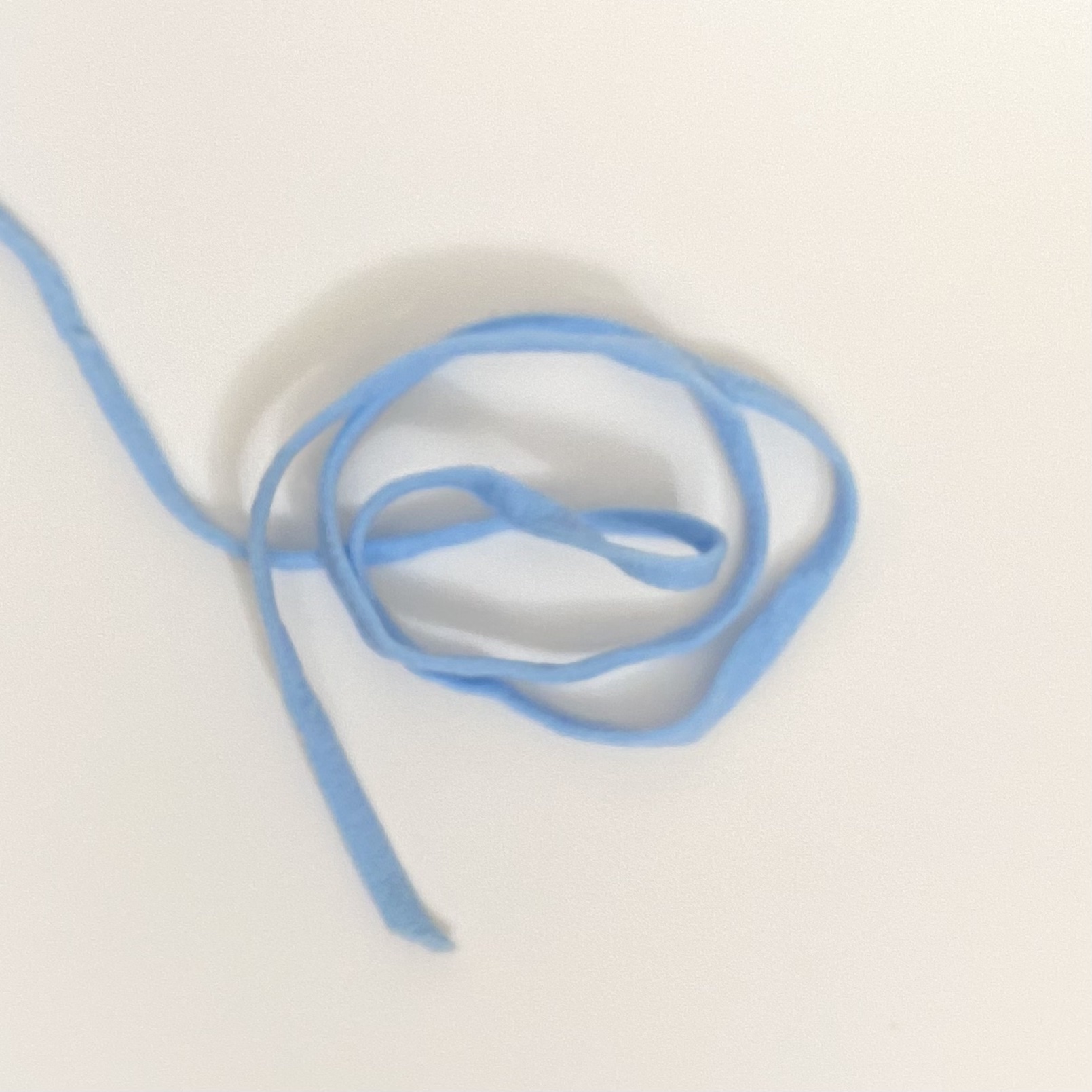 Baby Blue Flat Elastic