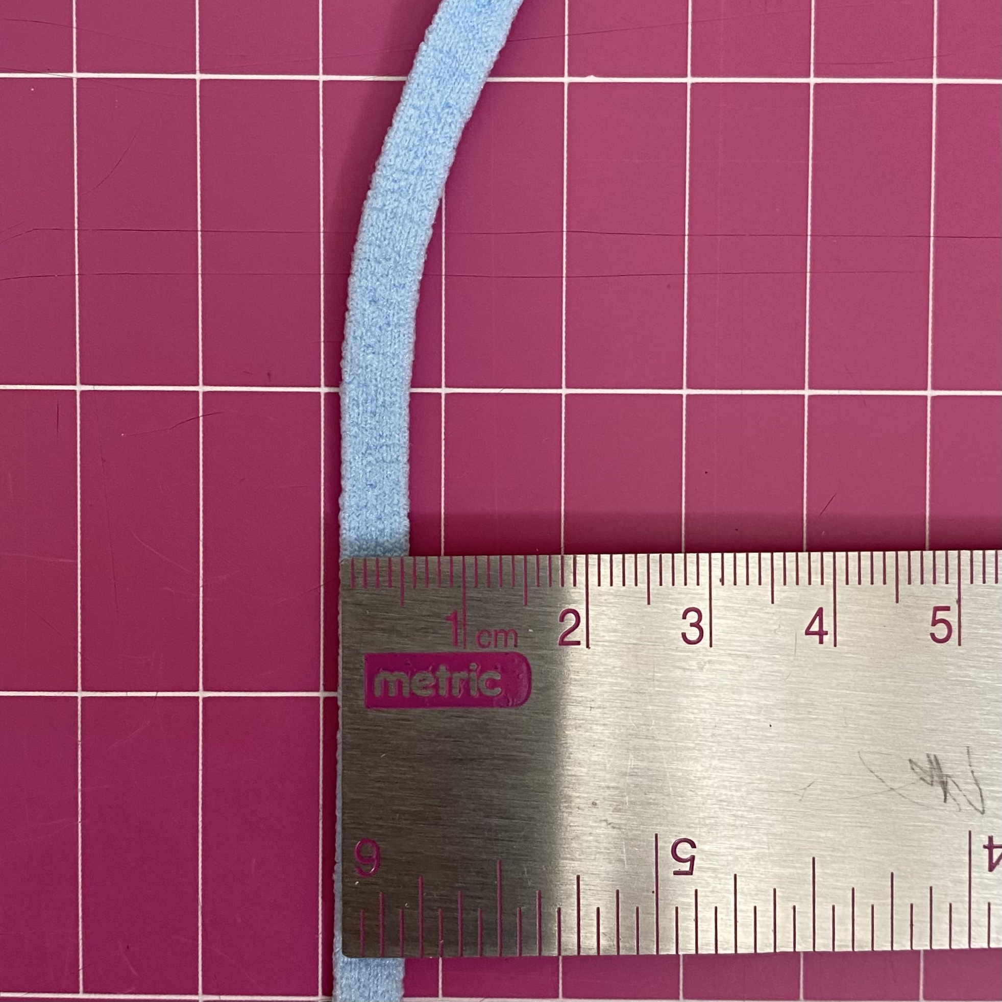 Baby Blue Flat Elastic