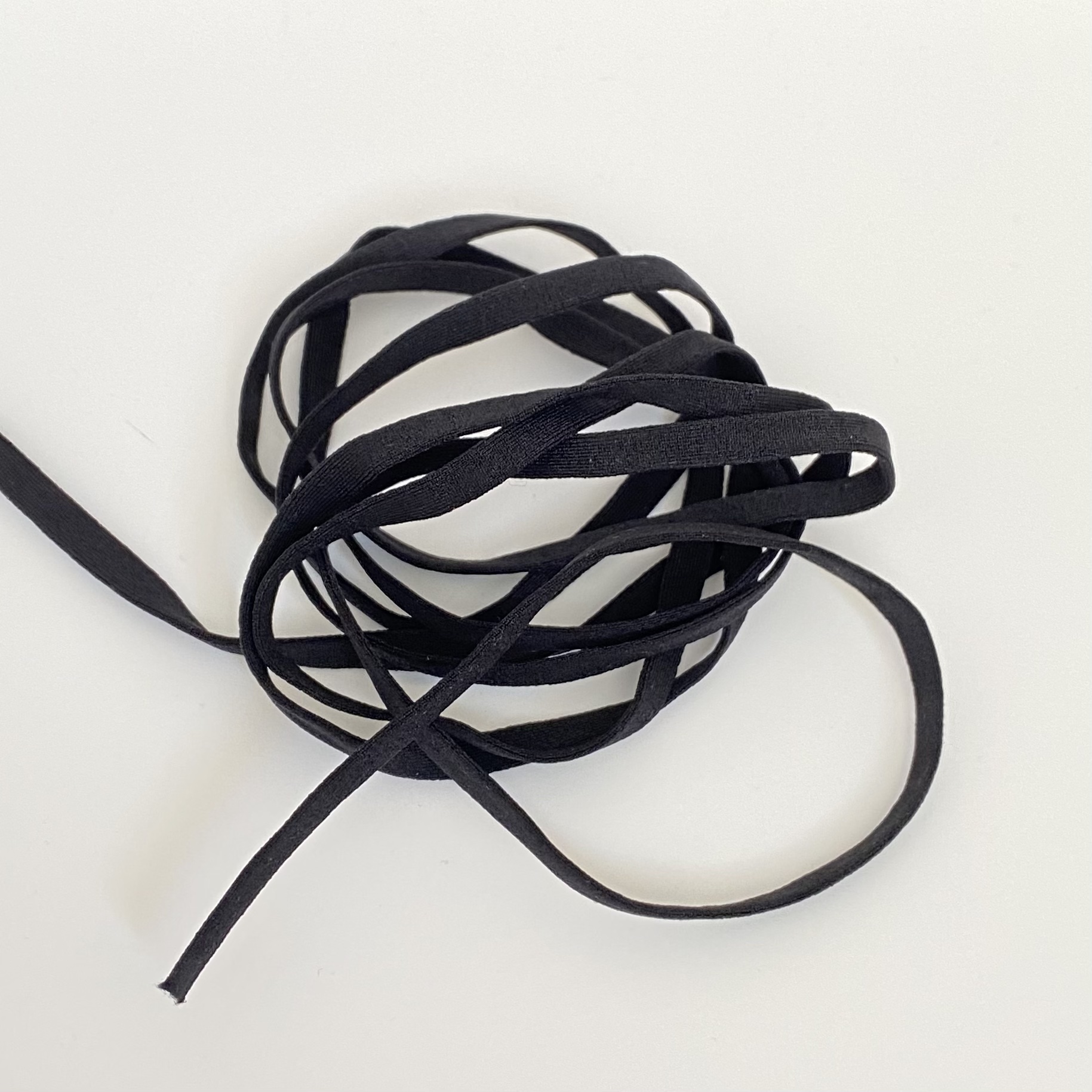 Black Flat Mask Elastic