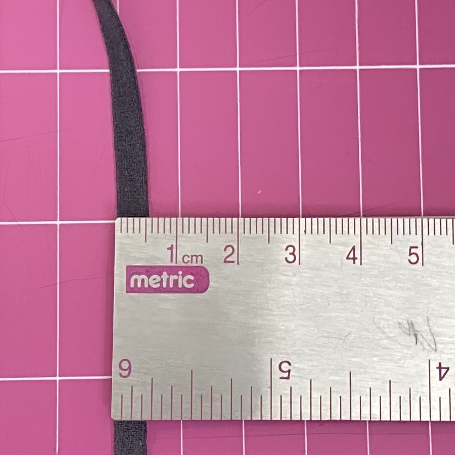 Black Flat Mask Elastic