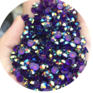 dark amethyst resin rhinestone
