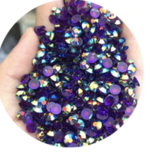 dark amethyst resin rhinestone