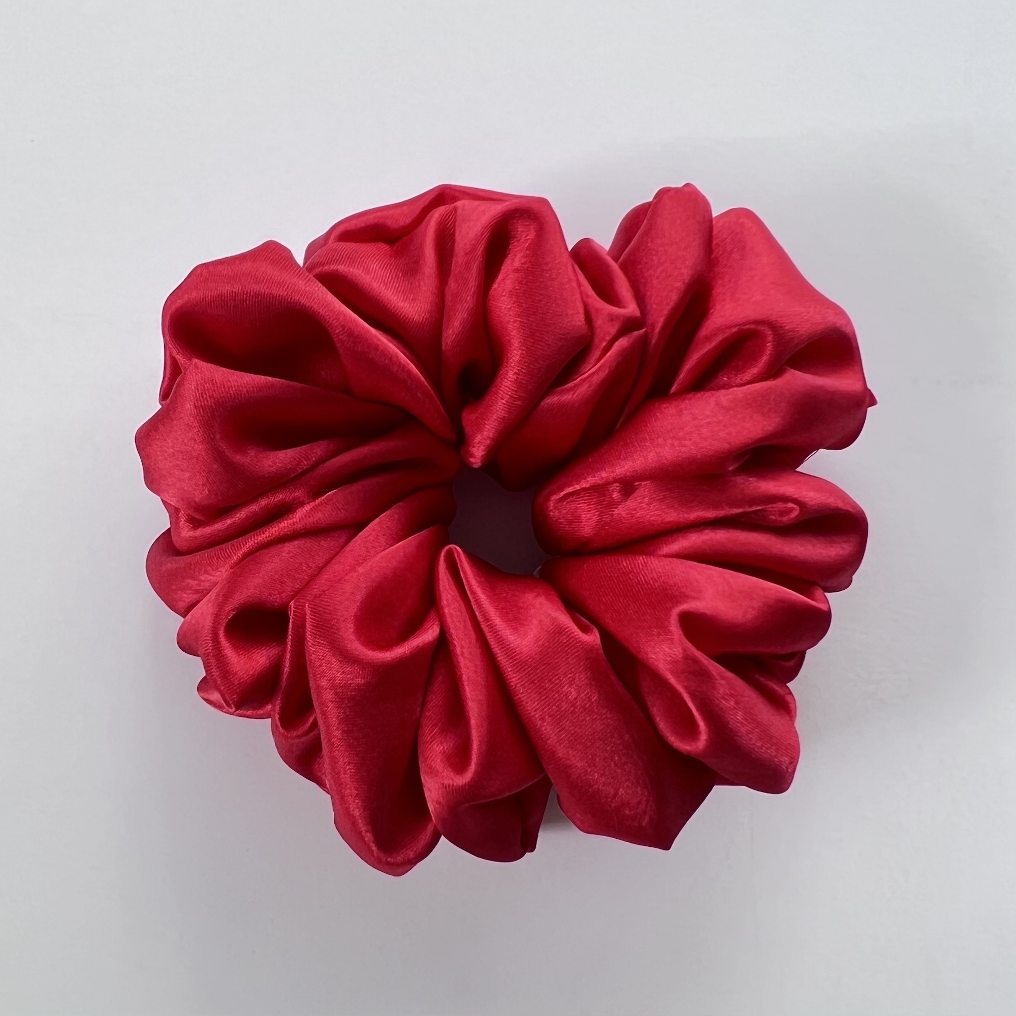 XLScruchiesSatinLusiousRed