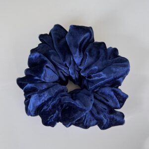 XLScrunchiesVelvetNavy