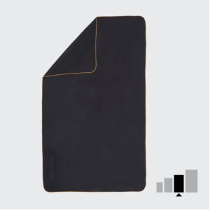 Microfibre swimming quick dry towel black